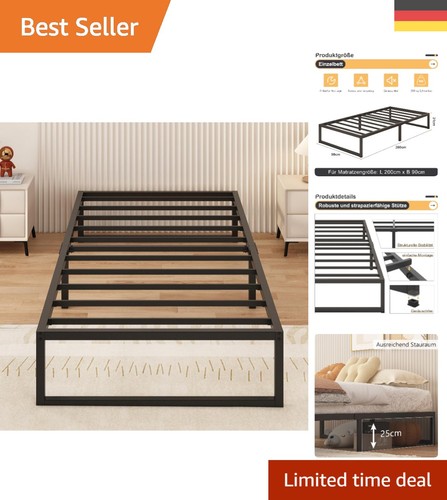 Minimalistisches metallbett - minimalistisches,