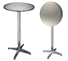 BISTRO STEHTISCH BISTROSTEHTISCH BISTROTISCH ALU HÖHE 115CM BARTISCH BAR TISCH