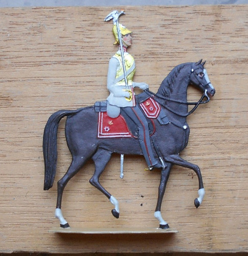 Zinn flachfigur kavallerist - zinn-flachfigur,,
