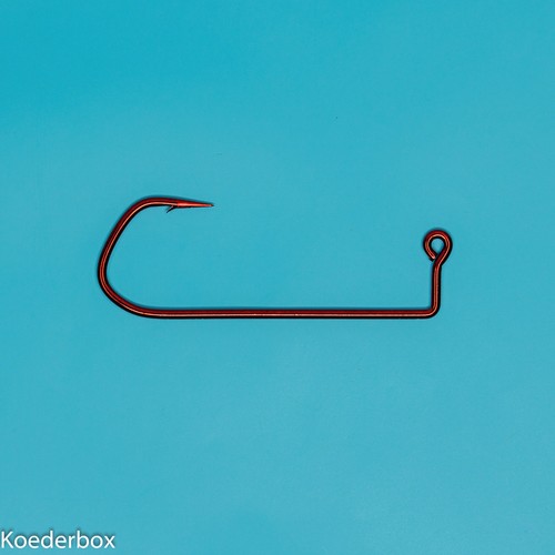 Jighaken rot 0 red - 50, jighaken-rot-6/0-red