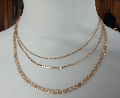 Collier vergoldet modeschmuck - collier,