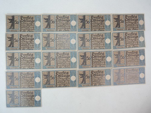 Altes notgeld stadtteile - altes,