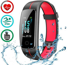 LATEC Fitness Armband mit Pulsmesser, IP68 Wasserdicht Fitness Tracker