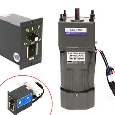 AC 220V 90W 100K Gear Motor 1 PH Elektromotor Getriebemotor mit Drehzahlregler