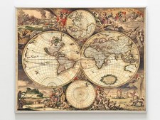 Historische Weltkarte Malen