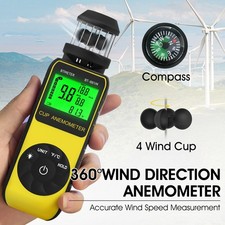 Digitale Windmesser Windmessgerät Handheld Anemometer Luftmassenmesser 42m/s MAX