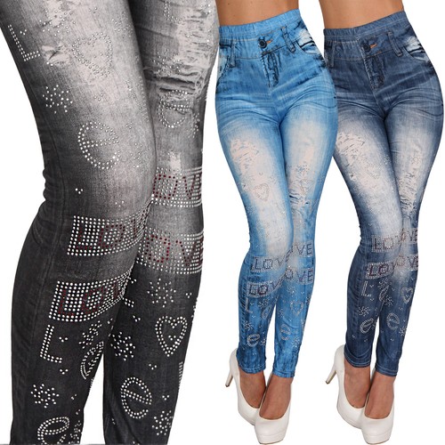 Leggings hose jeans look - hose,