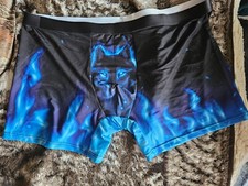 Boxershorts schwarz motiv wolf