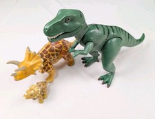 3x Playmobil Dinosaurier Dino Set  Fleischfresser T-Rex Triceratops + Baby 