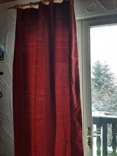 2  Vorhangschals rot Orient