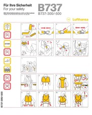 Safety Card / Lufthansa /