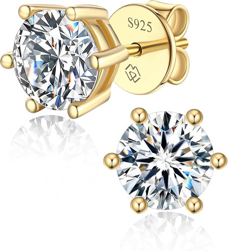 Moissanit ohrringe gold 585 - ohrringe,