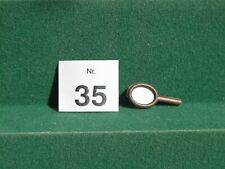 Nr. 35 ... ovaler  dunkelbrauner  Handspiegel ... Spiegelfläche  silber