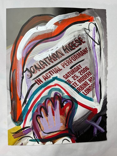 Mann portrait acryl papier - portrait,