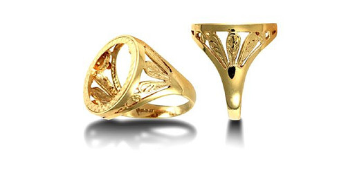 9ct gelbgold ring - 9ct,