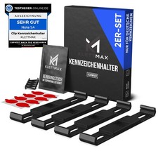 KLETTMAX® - rahmenlose universal Kennzeichenhalter Nummernschildhalter für KFZ´s