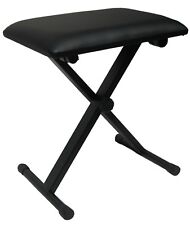 KEYBOARDBANK - KEYBOARDSITZ - HOCKER - KUNSTLEDER SCHWARZ - HÖHENVERSTELLUNG KB3