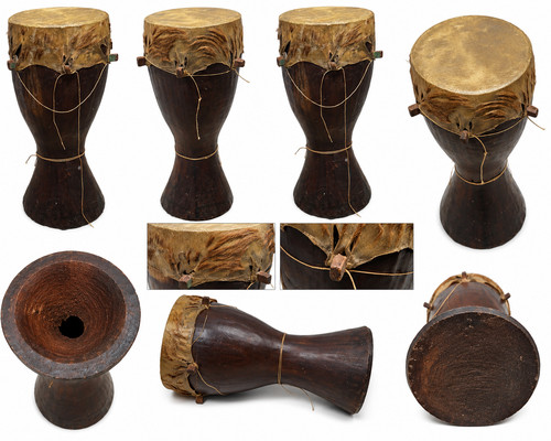 Afrikanische trommel aus holz - afrikanische,
