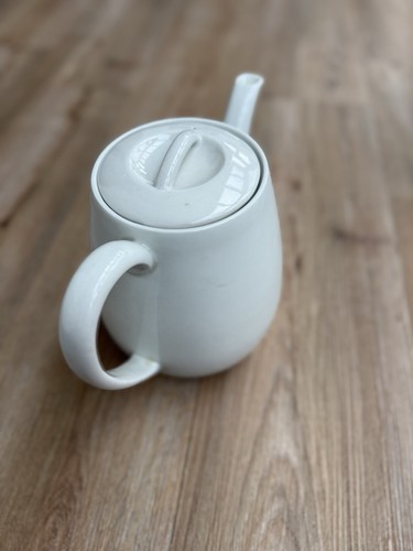 Großes kanne mit deckel weiß - kanne,
