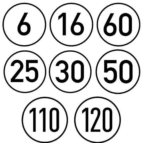 Geschwindigkeitsaufkleber h - geschwindigkeitsaufkleber, km/h