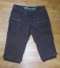 edc by esprit CapriHose Gr. 38 braun Taschen mit Reißverschluss + Knopf