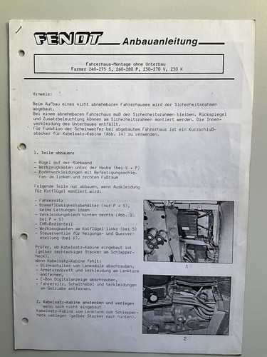 Anbauanleitung fendt - anbauanleitung,