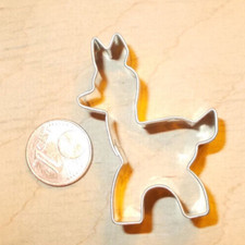 MINI Ausstecher Ziege ? Zicklein Metall Fondant Ausstechform Tier