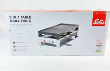 Solis 977.47  791 5-in-1 Tischgrill Raclette-Grill 1400W für 8 Person #KT5537O-Ü