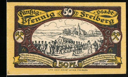 Notgeld freiberg 1921 50 - notgeld, 1921,