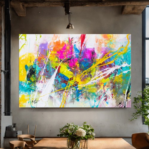 Leinwandbild xxl abstrakt bunt - xxl,