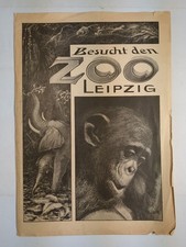 Faltblatt: Besucht den Zoo Leipzig, mit gesamt 10 Schwarzweißfotos
