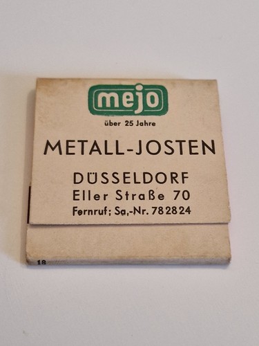 Streichholzheftchen metall - streichholzheftchen,,