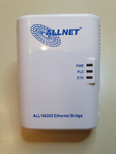 3 x Allnet ALL168205 Powerline Ethernet Bridge Powerlan dlan Adapter ALL 168205 