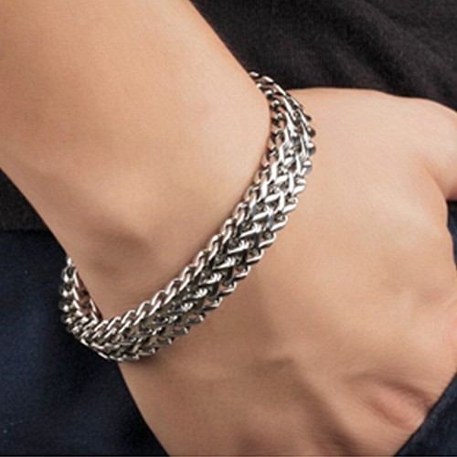Herren edelstahl armband - edelstahl,