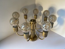 Messing Deckenleuchte Sputnik 70er 80er Architectonic 