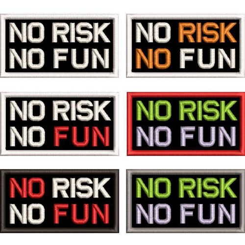 Gestickter aufnäher risk - aufnäher,