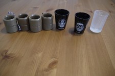 Diverse Shot Gläser Jägermeister, Birkenhof und Sierra Tequila (7 Stück)