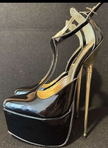 Lack pumps schwarz 39 - gr.,