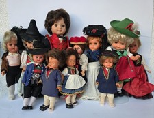 Konvolut 11 Vintage Trachtenpuppen  Emil Schwenk 3 M,Hans Völk, Puppe in Tracht 