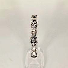 ElfCraft Armband Leder 925 Silber Leather Bracelet cuir Gothic Rock Design 20cm