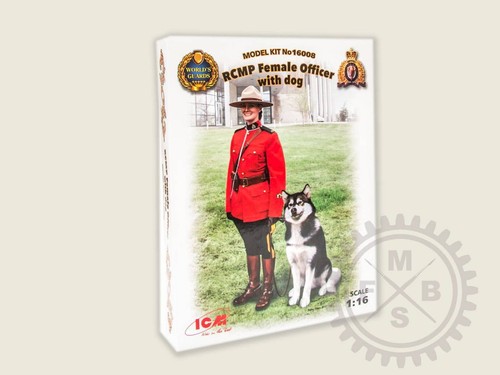 Rcmp female officer with dog - dog, /