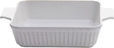 Le Petit Four Keramik Auflaufform Bräter Rechteckig 25x20x5,5cm Weiß