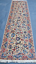 handgeknüpfte Orient Galerie Perser Teppich Keschan Läufer semiantik 250 x 70 cm