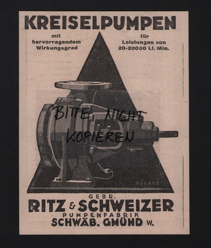 Schwäb gmünd werbung 1928 - werbung,