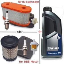 Wartung Service Kit f. Husqvarna Rider R 112 C C5 mit HS413AE Eigen o. B&S Motor