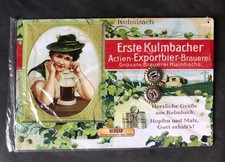 Blechschild Kulmbacher Werbeschild Metallschild Retro ca. 35x23 cm