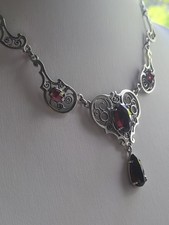 Antik Stil Collier 835 Silber