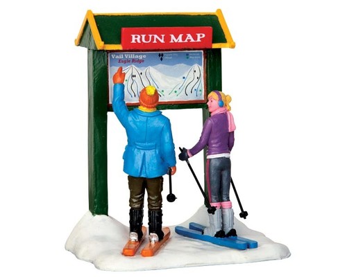 Lemax weihnachtsdorf skifahrer - lemax,