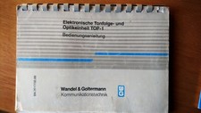 Wandel und Goltermann     HANDBUCH