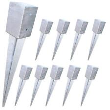 10 Stück Einschlagbodenhülsen 91x91x900mm Feuerverzinkt kurze Hülse